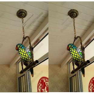 惠直州厂家销覆吧FZG古田园鹦鹉客厅廊阳台过道玄关走台玻璃吊灯