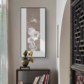 饰画酒店玄关太湖石装 新厅中式 客装 挂画707ths书房壁茶室软禅意竖