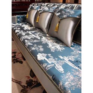 套新中式木沙发HAH垫座,高红档座垫套,实木家具全,罗汉床防滑