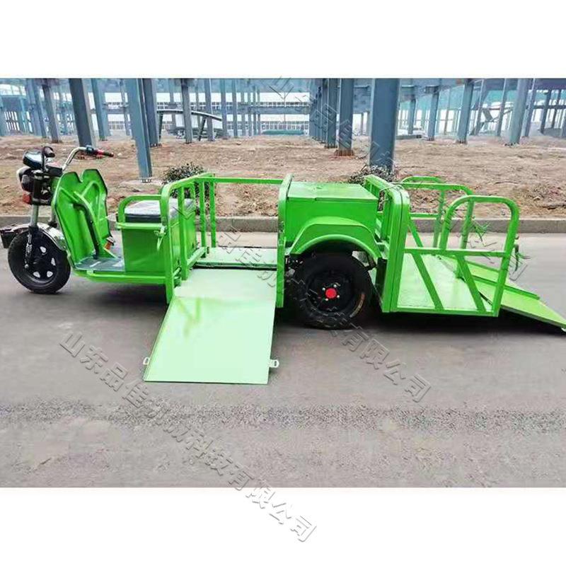 电动三轮垃圾桶搬运车 四桶六桶挂桶保洁车 物业垃圾桶转运车