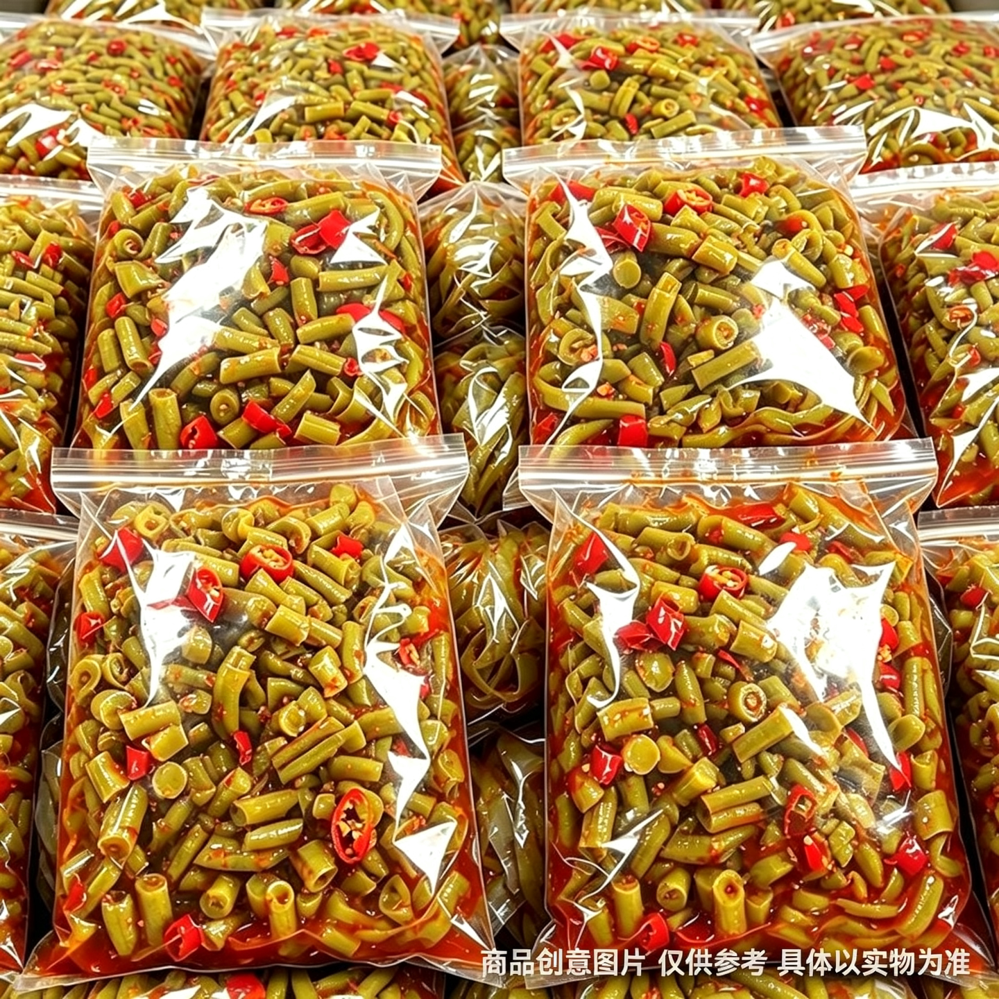 正宗红油酸豆角即食下饭酸辣脆爽