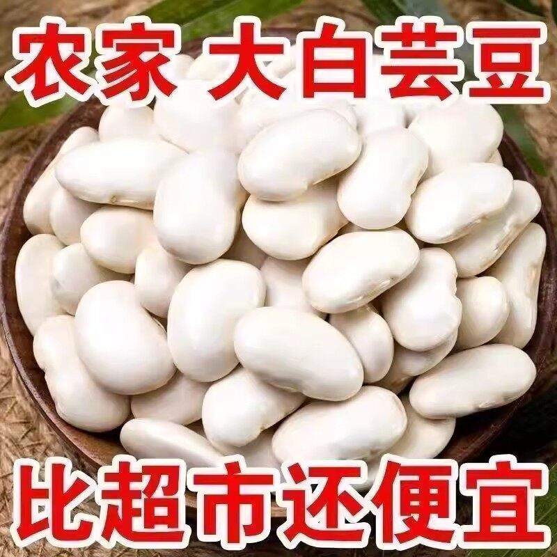 【软糯易煮】正宗云南大白芸豆糖人大白豆雪豆炖汤白云豆特价批发