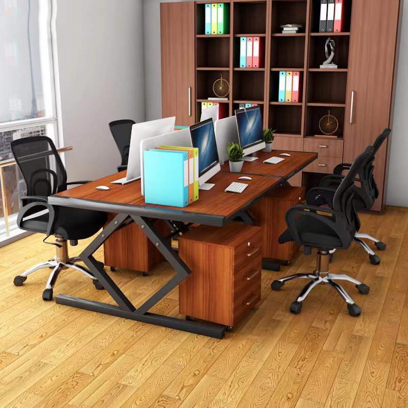 办公家具职员办公桌四人位电脑桌 会议桌卡座简约 现代办公桌组合