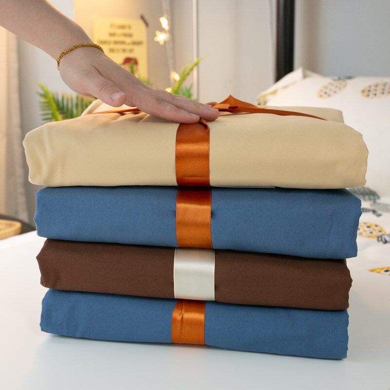 床单三件b套 学生宿舍单人纯色网红款简约被套女生寝室3床上四件