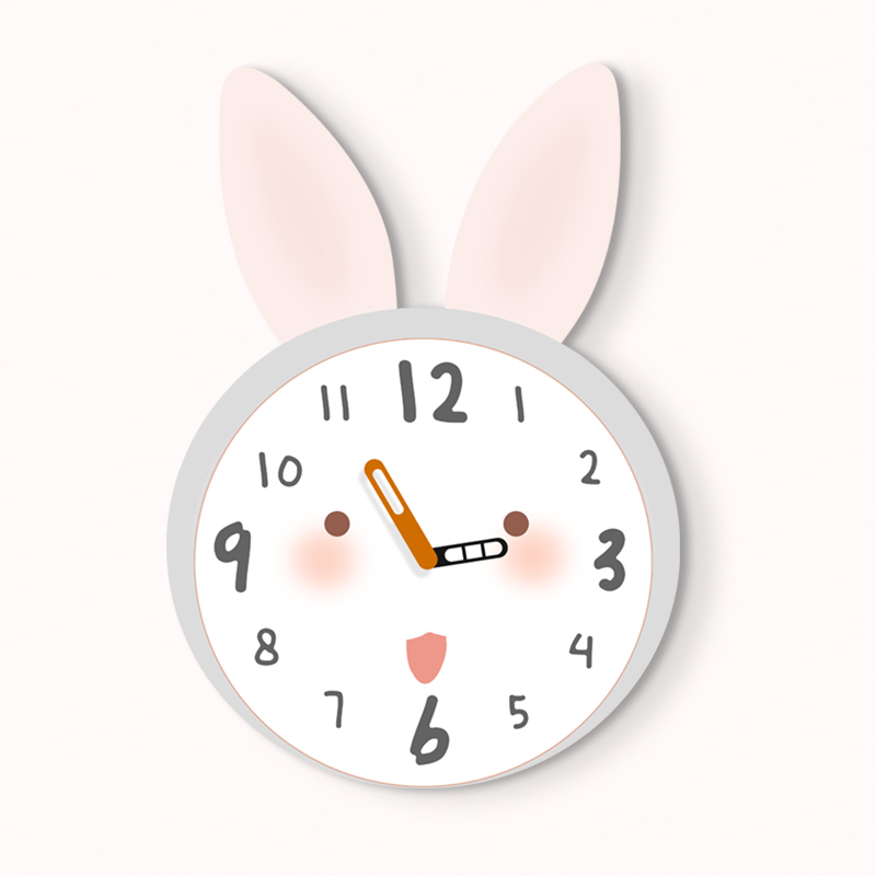 2024新款客厅家用挂钟儿童房餐桌创意钟表现代简约静音挂墙时钟表