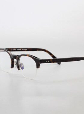 日系复古a手工半圆形板材眼镜架 男女简易风近视半框眼镜框6318