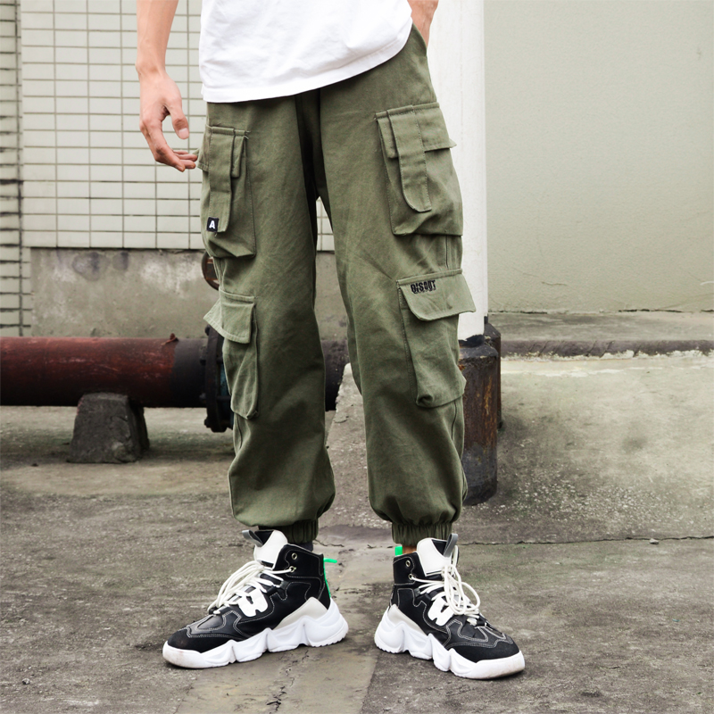 哈伦裤男女生潮牌束脚裤休闲宽松大码修身长裤日系潮流复古工装裤