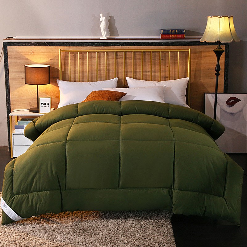 冬季保暖整张羽丝棉加厚双人被芯2m冬被宿舍单人被子送礼品袋