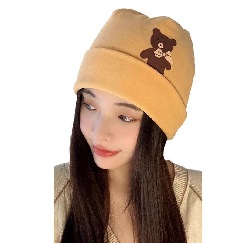 2023年新款时尚坐月子帽孕妇帽产后秋冬天网红保暖防风帽子韩版