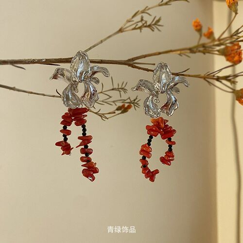 【繁花】新款结婚耳环新中式复古新娘跟妆造型耳饰敬酒服配饰耳夹