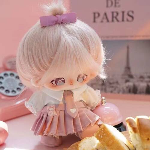 樱嘤怪棉花娃娃衣服女孩20CM毛绒玩具公N仔玩偶布娃娃裸娃炸毛