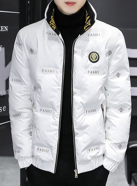 亮面棉衣男士冬季2022新款男装羽绒棉服冬装潮牌加厚保暖棉袄外套