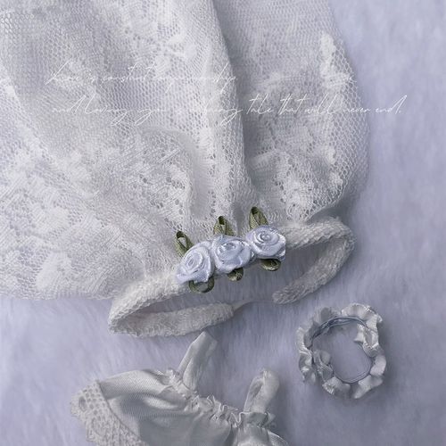 现货娃衣10cm棉花娃娃海星w体正常体衣服婚纱礼服裙子公仔玩偶换