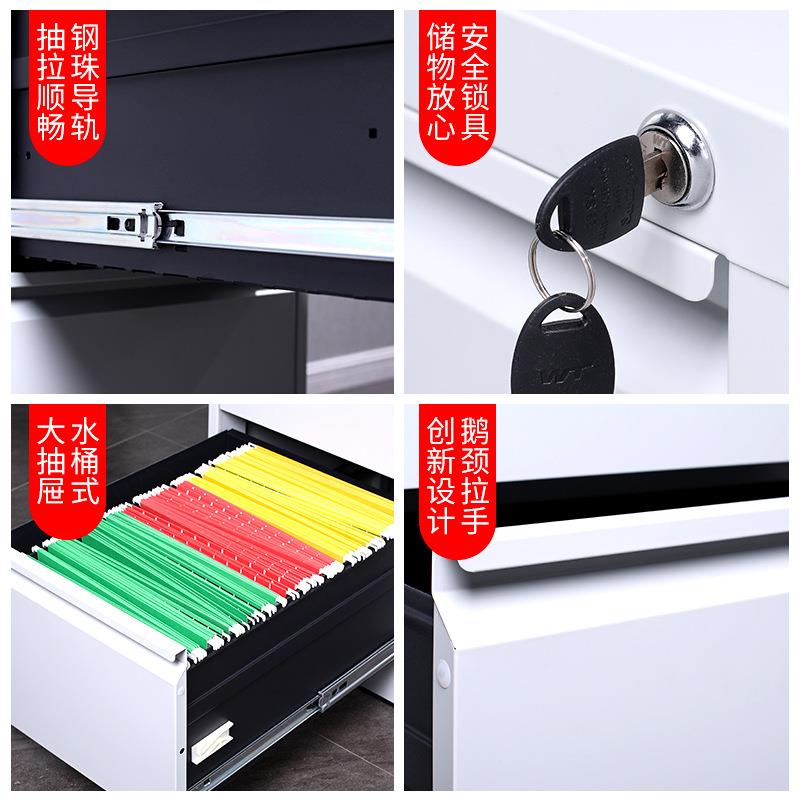 办公卡箱A4FC挂劳快捞夹卡片抽屉文件柜二三四斗资料档案挂捞柜子