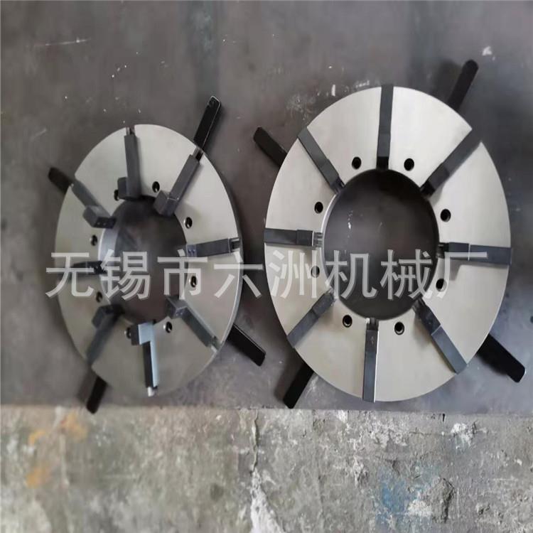 厂家定 制WP500八爪自定心焊接卡盘手动大通孔回转立车机床卡盘