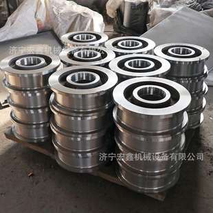 煤矿矿车实心空心轮铸钢φ300耐磨轨道轮固定式 翻斗平板车矿车轮