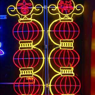 灯笼LED路灯杆造型灯 春节街道亮化灯 户外装饰灯 灯杆挂件灯厂家