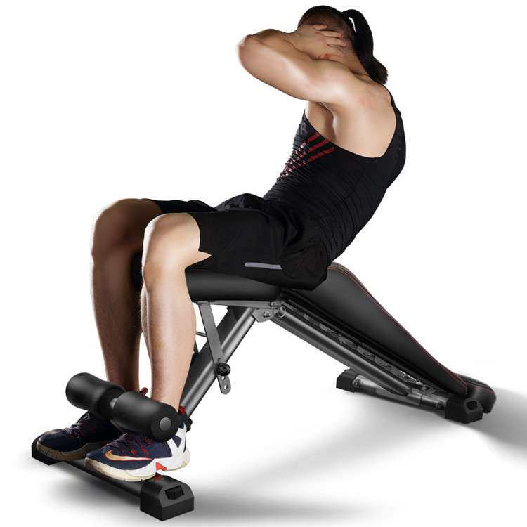 哑铃凳器材健身房运动训练腹肌板可折叠仰卧起坐辅助器卧推凳家用