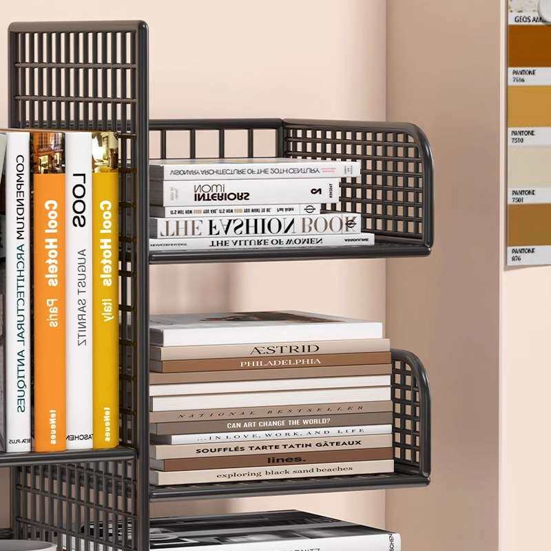 办公桌置物架书桌台面简易小书柜儿童绘本书籍收纳架书房储物柜子