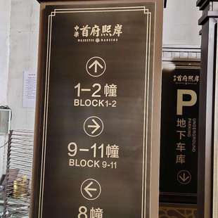 户外标识牌 小区公园景区加厚超市指示牌商场导向路标牌