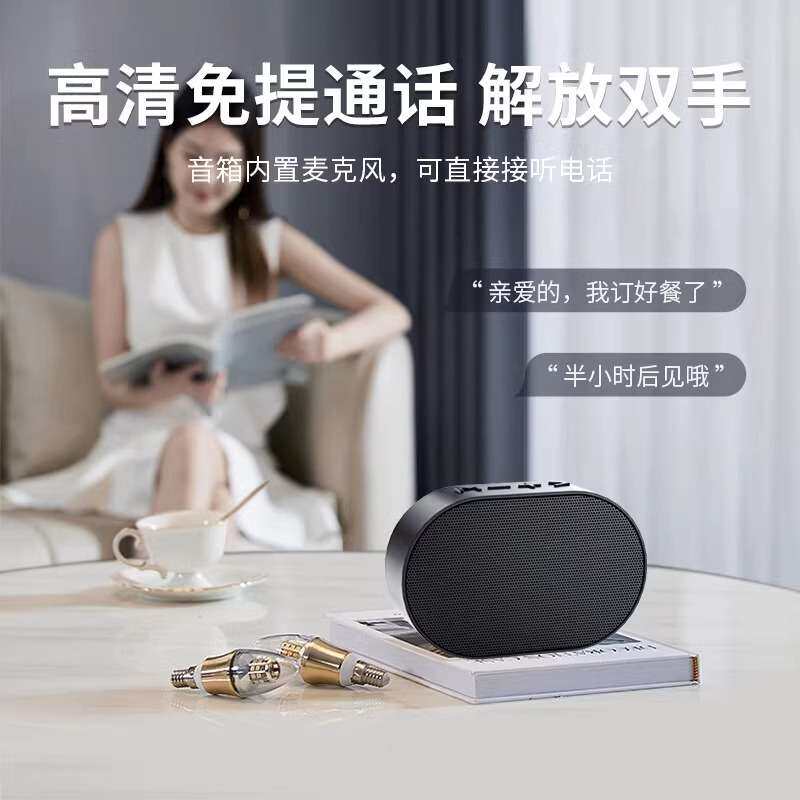 纽曼DP01无线蓝牙音箱家用电脑桌面多媒体便携式小音响户外大音量