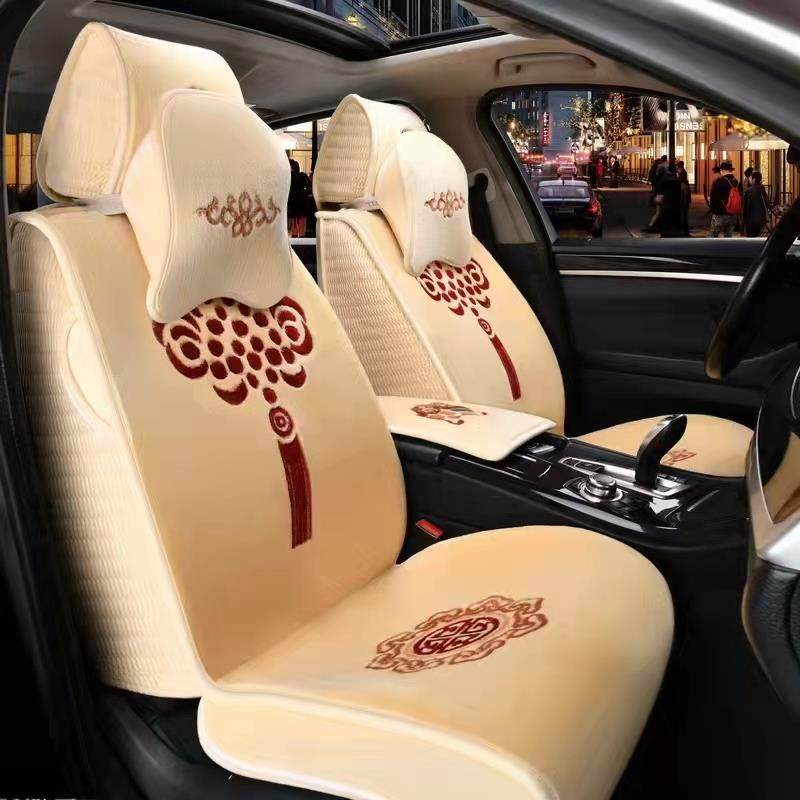 新疆包邮恒源祥纯羊毛羊绒汽车座垫藏式车毯地毯式四季通用全包座