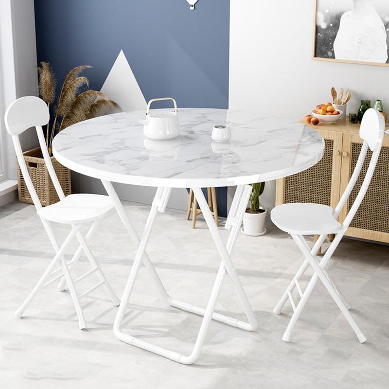 折叠餐桌方圆桌正方形饭桌大排档摆摊桌出租屋家用折叠桌夜市便携