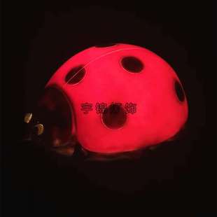 梦幻灯光节装饰园林亮化景观灯 户外树脂LED七星瓢虫灯动物造型灯