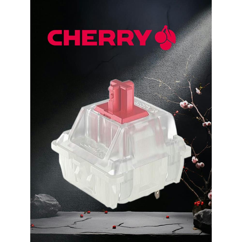 CHERRY樱桃MX2A RGB静音红轴轴体开关MX2A-71NA粉 SILENT RED厂润