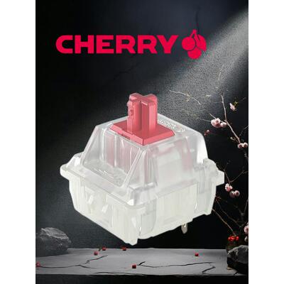 CHERRY樱桃MX2A RGB静音红轴轴体开关MX2A-71NA粉 SILENT RED厂润