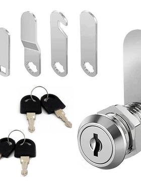 4个钥匙 4个片 C1820 通开转舌锁 RV LOCK 房车锁 信箱锁 衣柜锁