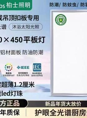 300x450集成吊顶灯LED厨卫灯30x45厨房灯铝扣板嵌入式面1.2cm超薄