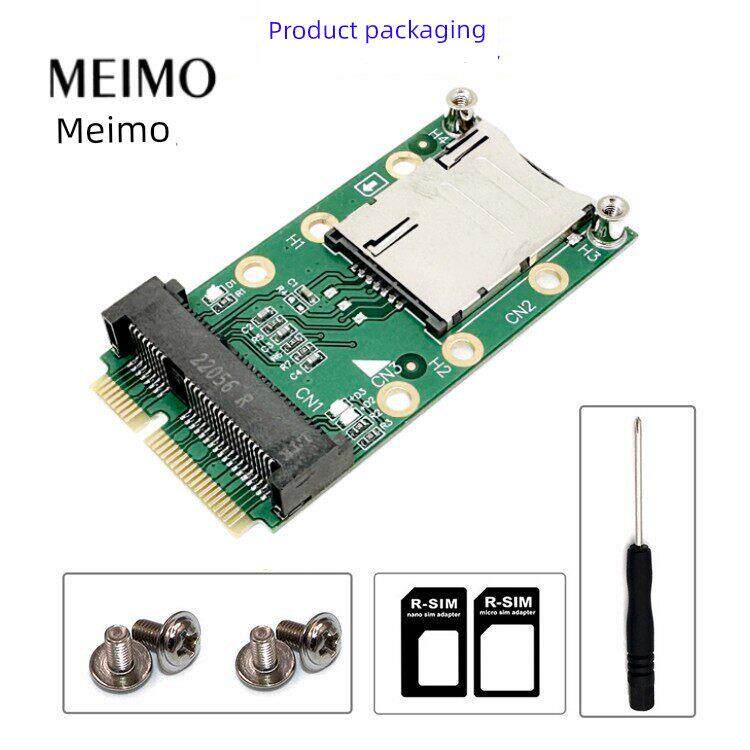 mini pcie3G4G无线通信网卡模块转接卡带SIM/UIM卡座4G模块转接板