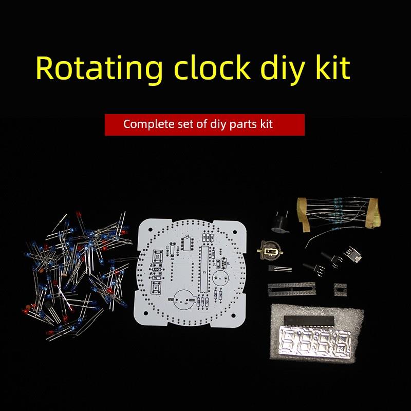 电子时钟DIY制作散件 C51单片机学习套件教学实训电子焊接练习