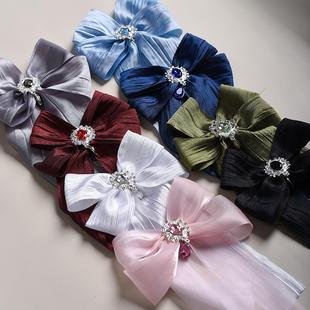 痛包蝴蝶结丝带蓝色绿色红色白色系银色黑白黑色痛包diy材料黑红