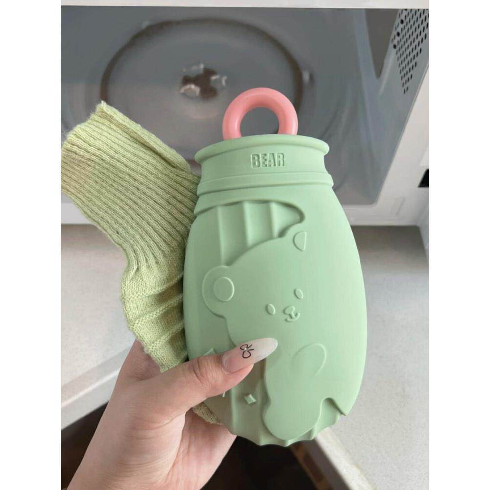 【可以微波炉的热水袋】硅胶热水袋注水防爆暖手宝姨妈期间敷肚子