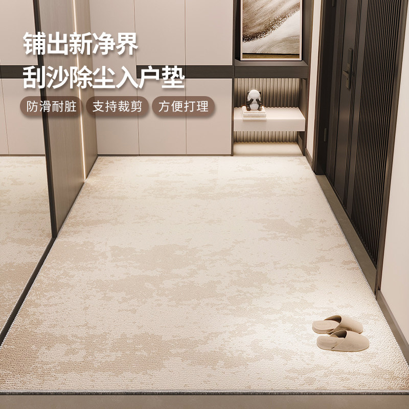 入户门地垫2024新款高级感门口门垫换鞋区防滑脚垫耐脏玄关地毯