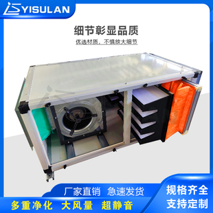 源头厂家初中高效空气净化柜式风机箱商用新风系统离心风柜过滤箱