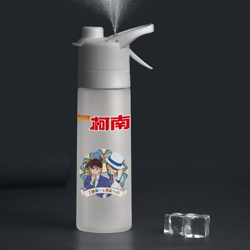 名侦探柯南2024夏季新款精致好看的儿童水杯夏天周边喷雾杯子定制