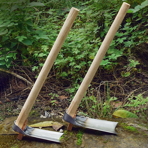 小锄头家用种菜种花翻地除草挖笋锄老式儿童搞头全钢园艺工具包邮