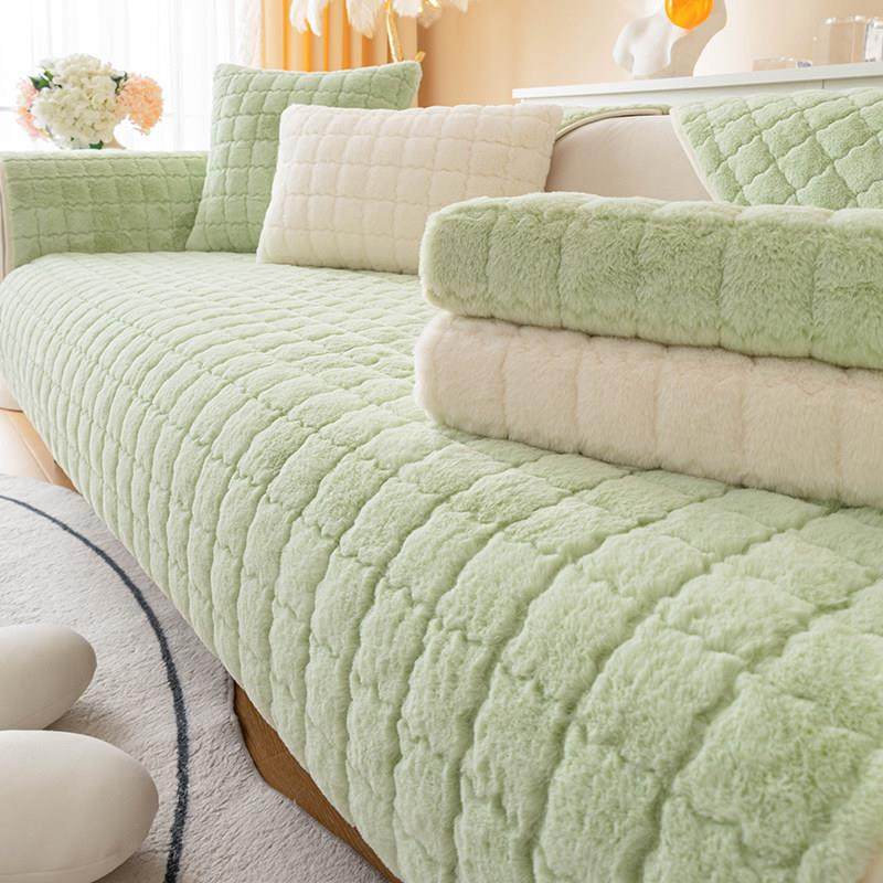 轻奢风兔毛绒沙发垫冬季新款加厚座垫防滑简约沙发套罩巾冬款保暖,居家布艺,沙发垫,淘宝优惠券,粉丝福利购,淘宝优惠卷