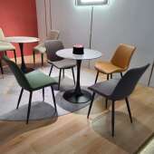 网红咖啡厅桌椅奶茶店桌椅组合卧室阳台客厅休闲沙发接待椅子餐椅