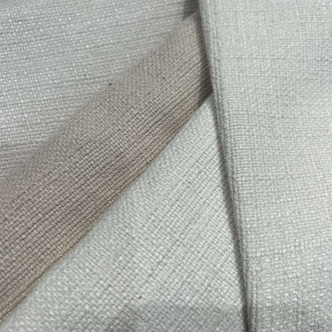 2022新款仿麻绒仿麻布料粗麻抱枕靠垫纯色窗帘沙发套布料