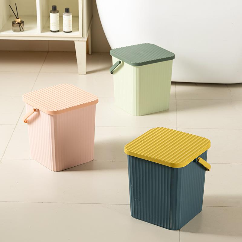加厚带盖洗衣桶家用塑料桶学生宿舍洗澡桶大号储水桶水桶