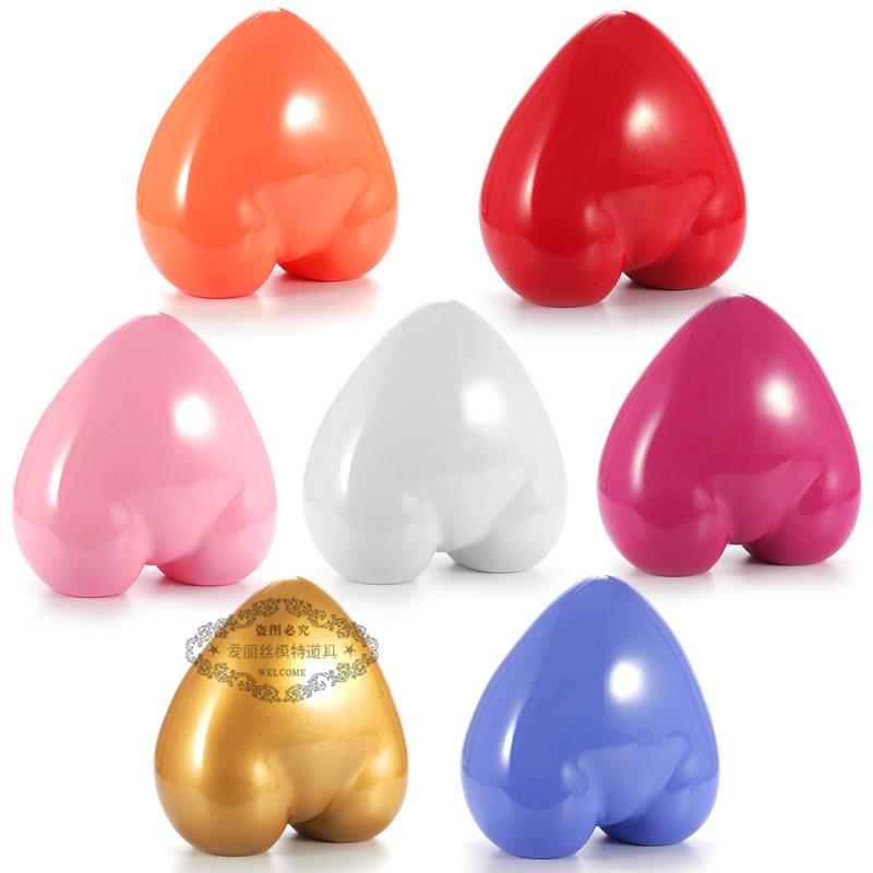 新疆包邮女士爱心半身裤台女士小裤摸三角内裤展示模特塑料哑光桃