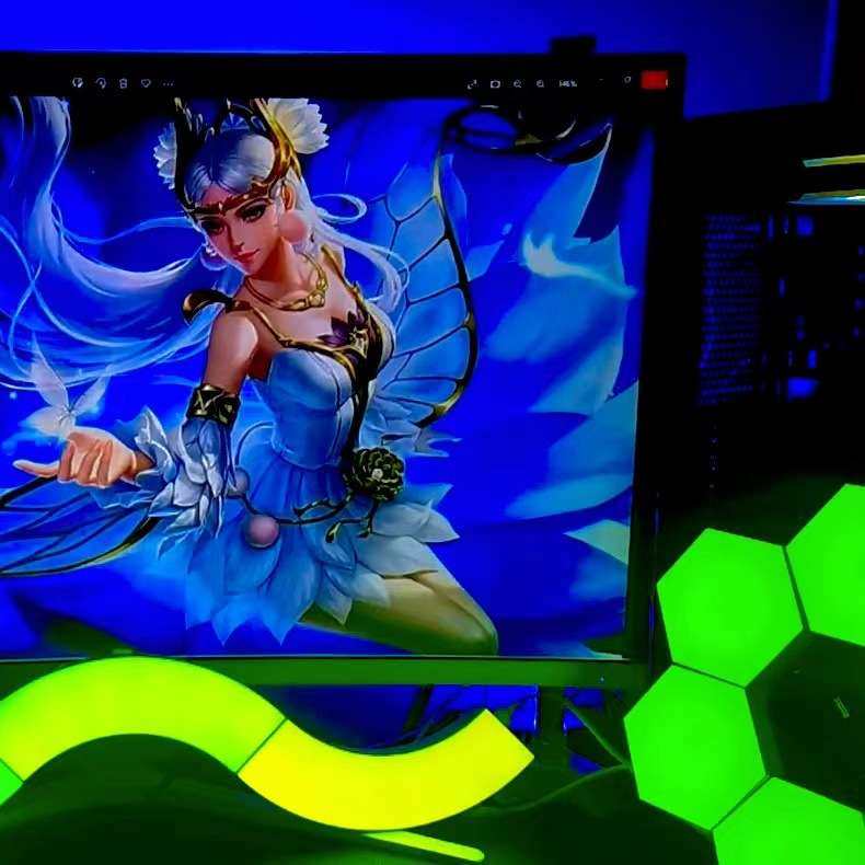 无线APP幻彩音围网红电竞氛灯拾壁灯方形声控感应LED奇光板,家装灯饰光源,氛围灯,淘宝优惠券,粉丝福利购,淘宝优惠卷