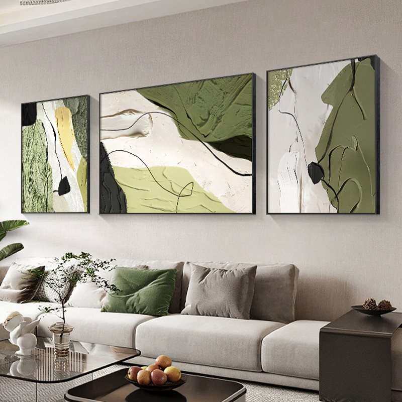 抽象画大芬村油画装饰画客厅现代简约沙发背景墙挂画大气餐厅艺术