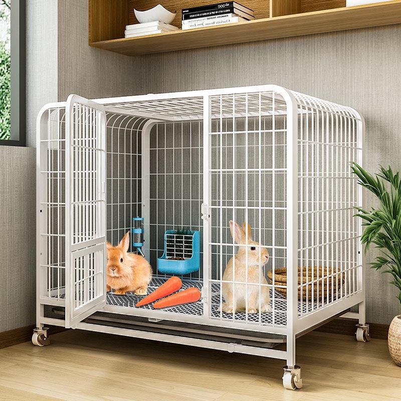 兔子笼子超大号笼子加粗方管室内自动清粪兔窝荷兰猪专用兔笼别墅