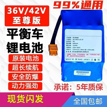 36V电动平衡车电池原装42V锂电池扭扭车领奥左拉阿尔郎通用配件
