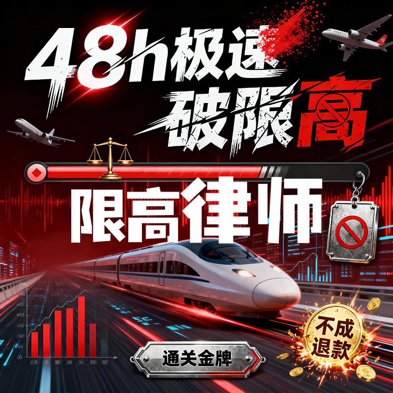 限高令法律咨询飞机票出行高铁规划方案律师处理服务正规合同保障